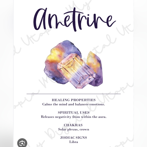 •Sterling Ametrine Crystal Necklace - Picture 5 of 9